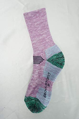 Image of SEOULSTORY7 5Pack Women's Multi Performance Cushion Hiking /Outdoor Crew Socks Year Round
