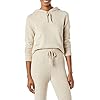 Amazon Essentials Women's Soft Touch Hooded Pullover Sweater, Beige, Large