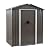 Shintenchi 5x3 FT Outdoor Storage Shed with Window, Lockable Outdoor Waterproof Tool Storage Sheds, Weather Resistant Tool Storage House Shed for Garden, Backyard, Patio Utility Tool Storage,Dark Gray