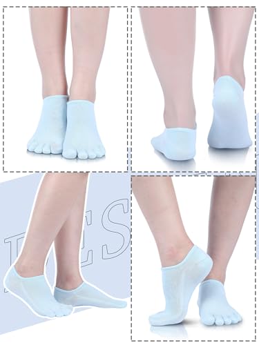 Image of Bencailor Women Toe Socks Cotton No Show Sock | 6 /12 Pairs Low-cut Socks with Toes Separated, Soft Breathable Cotton, Ankle Five-finger Sock for Running Athletic Daily Wear