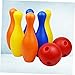 NULYLU Boy Girl Bowling Toy Lightweight Plastic Bowling Pins and Ball for Fun and Hand Eye Coordination Development