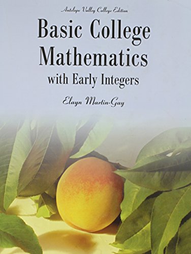 Basic College Mathematics with Early Integers A... 1269364049 Book Cover