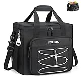 RealCool Soft Cooler Bag 35/45Can, Collapsible Cooler Insulated Leak Proof, Large Lunch Box for Men Women, Soft-Sided Cooler for Picnic, Grocery, Beach, Camping, Travel