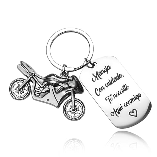 UIEXAY Porta-chaves de motocicleta, 1 unidade mini 3D porta-chaves para motociclo, presentes motocicleta amuleto da sorte, ideia de presente para motociclista, presente de motociclista