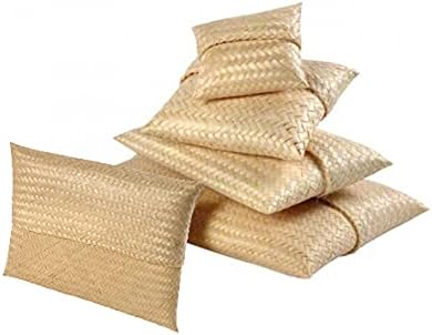 Bamboo ashes scatter pouch/urn with flower and ribbon | Cremation Urn for Ashes