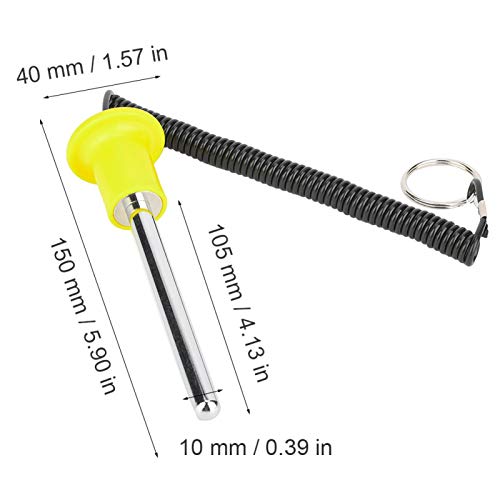 Pilha de peso, acessórios de pino de pilha de peso Pilha de peso magnético amarelo durável Fitness S