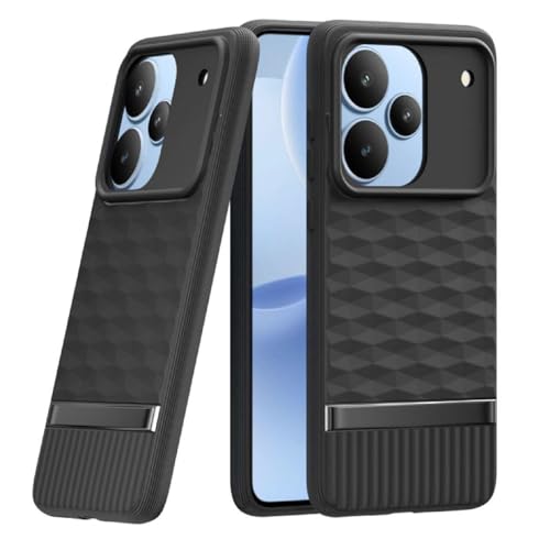 Image of Shockproof Case for Realme P4 5G | Full Camera Protection | TPU Flexible Back Cover for Realme P4 5G (Matte Black)