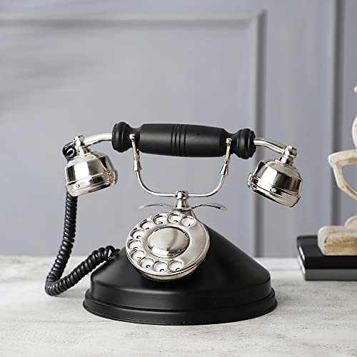 Téléphone ancien pour bureau décoration vintage fin d'espace vide
