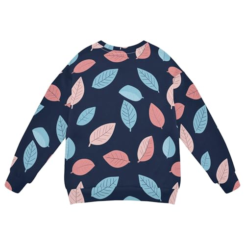 JUNZAN Cartoon Colorful Leaf Little Kids Sweatshirts Hoodies Fleece Outerwear for Kids Camping 4T2
