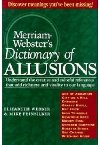 Merriam-Webster's Dictionary of Allusions, B001LIBQGW Book Cover