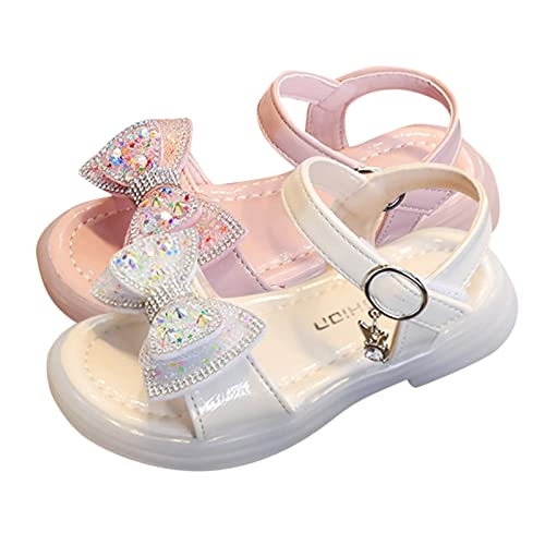 Fashion Summer Girls Sandals Flat Bottom Soft Breathable Comfortable Buckle Bow Casual Kids Sandles2