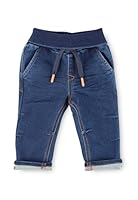 Sigikid Sweat Denim Jeans für Baby Jungen und Mädchen mit breitem Schlupfbund und Bindeband