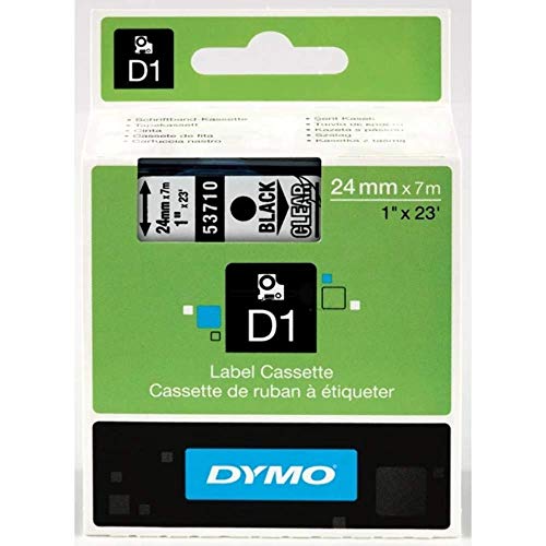 DYMO D1 Étiquettes transparentes pour organiser l'atelier et trier la maison