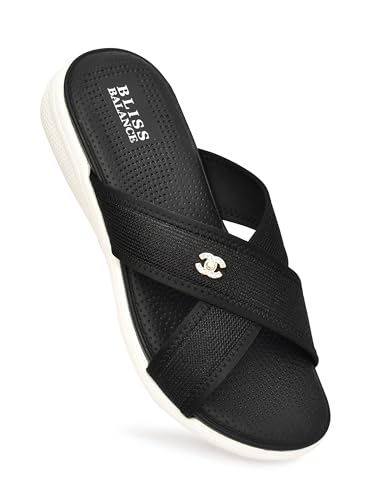 Image of BLISS BALANCE Super Soft Ortho Care Bounce Back Anti-Skid Doubleu Flip-Flops for women's /Grils-Slippers /Doctor Chappal & Footwear-Women's /GirlsBB942