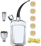 Portable Hookah Set for Travel - Premium Handheld Hookah, Mini Hookahs Real Metal Accessories, Small Hookahs Shisha (transparent)
