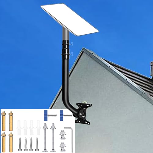 Starlink Mounting Kit for Starlink V2, Metal mounting Bracket kit for starlink Internet kit Satellite ,Pole Mount Adapter for starlink Antenna Satellite Including starlink Accessories (Extension Long)