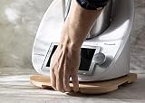 Gleitbrett aus massiv Buche Holz geeignet für Thermomix® TM5 und TM6 - personalisiert per Lasergravur (Ohne Gravur)