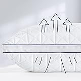 BedStory Kopfkissen 80x80, 2er Set Kissen 80x80 mit Reißverschluss, 2x1500g Mikrofaser Kopfkissen höhenverstellbar, Schlafkissen atmungsaktiv waschbar für Allergiker Seitenschläfer, Oeko Zertifiziert