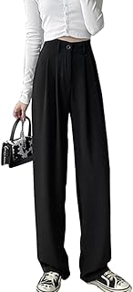 [Muzly] ハイウエスト ストレートパンツ ワイドパンツ レディース ボトムス ロング 体型カバー 大きいサイズ