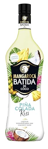 Mangaroca Batida Piña Colada Limited Edition (1x 0,7 l), ready-to-drink Mischung kombiniert den unverkennbaren Kokosnussgeschmack von Mangaroca Batida mit köstlichen Ananasaromen