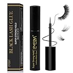 EMEDA Super Strong Hold Professional Latex Free Waterproof Lash Glue - Black Strip Eyelash Adhesive 5ml