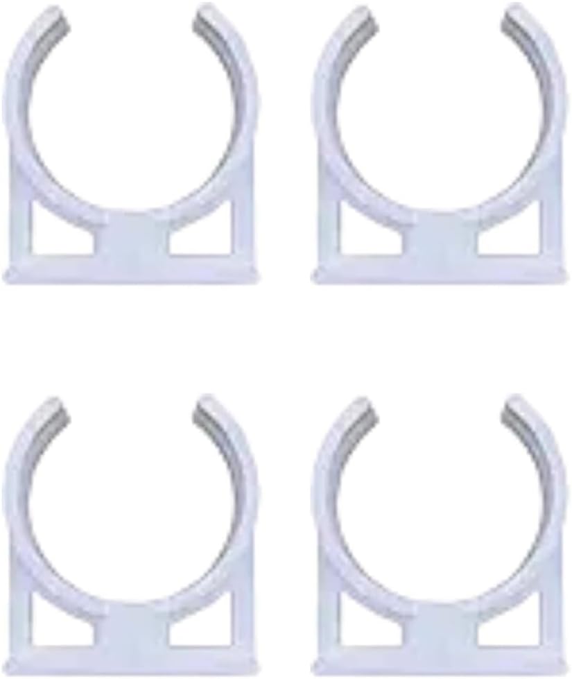 2-Inch RO Membrane Clamps, Water Filter Clips for Under Sink Filtration System, Set of 4, White