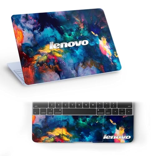 Image of Pattern L15 Top+Wrist Pad Vinyl Laptop Skin /Sticker /Cover for 17 to 17.3 Inches Laptops Laminated-Removable-HD Quality Compatible for Lenovo (16.5x11 Inches)