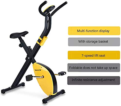SmileyEU Ab trainer and exercise bike, sports equipment, ideal cardiovascular trainer,Yellow