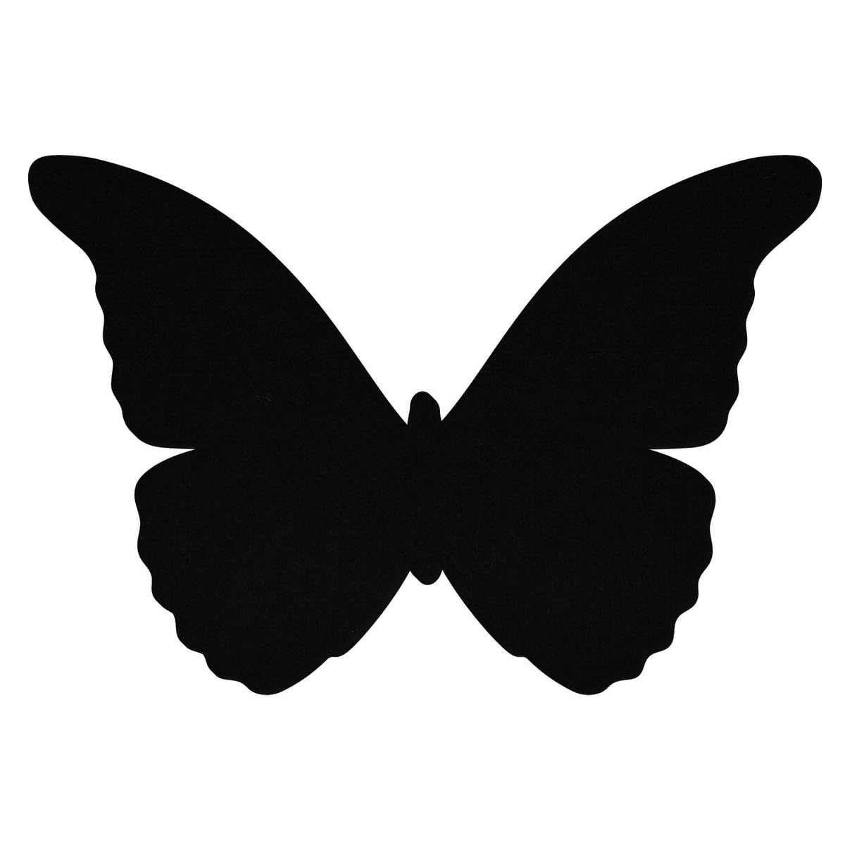 Tissu en feutre noir motif papillon de largeur 18 cm pour coupon feutrine loisir créatif