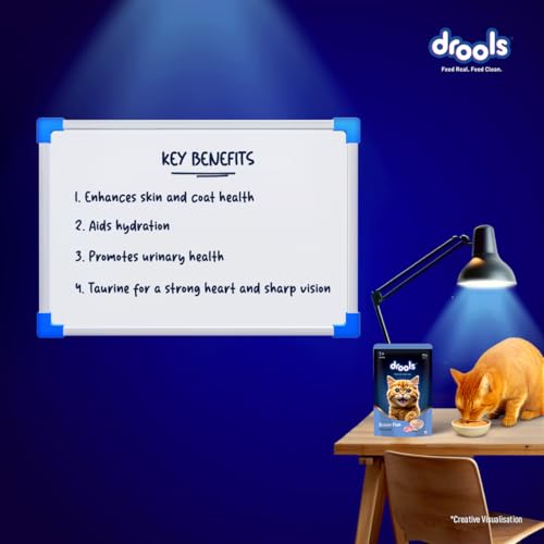 Image of Drools Adult Cat Wet Mousse 80g | Salmon | High Protein | Supports Hydration & Easy Digestion | Grain Free | No Artificial Additives | Enriched with Vitamins & Antioxidants