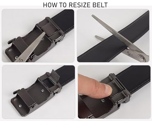 Image of WildHorn Men's Genuine Leather Belt for Men| Premium Auto-Lock Buckle | Adjustable up to 48 inch | Formal & Casual Wear | Micro-Adjust Fit | Stylish Gift Box Included