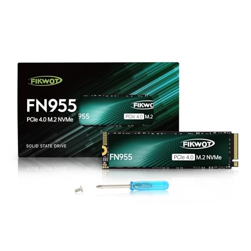 FN955 1TB SSD M.2 2280 PCIe Gen4 x4 NVMe 1.4 Internal Solid State Drive – Speeds up to 7300MB/s, Configure SLC Cache,Compatible with Laptop/Desktop/Ps5