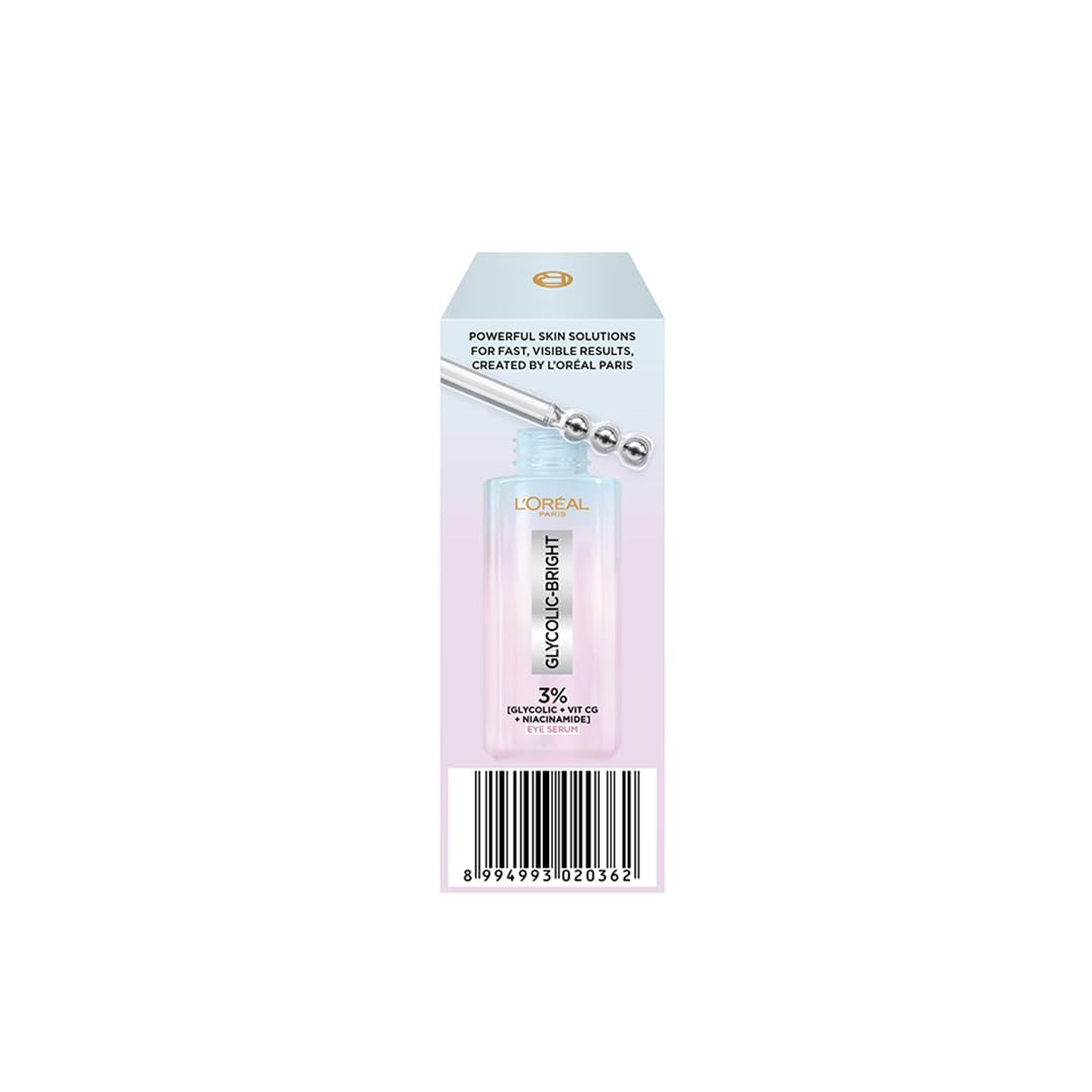 L'Oréal Paris Glycolic Bright Dark Circle Eye Serum, 20ml — Amazon image 12