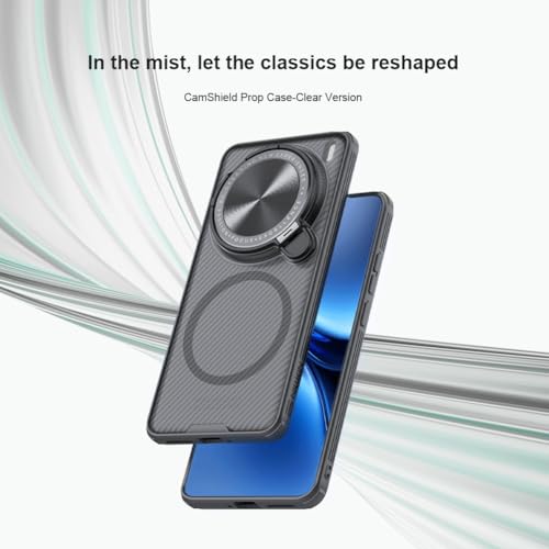 Image of Nillkin Case for Vivo X200 Pro (6.78 inch Inch) CamShield Prop Magnetic Flip Style Lens Camera Protect Mobile Holder TPU + PC Transparent Black Color