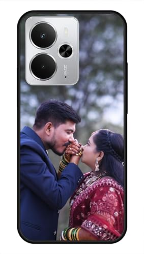 Image of NDCOM for Customised Realme 14 Back Cover | Realme 145G Cover | DIY Personalised Photo Design | Customized Gift Custom Text Name Printed Metal Case