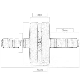 BIAJEK Abdominal Muscle Wheel – Wheel – Sturdy Ab Workout Equipment for Core Workout – Ab Exercise Equipment as Abdominal Muscle Toner – Ab