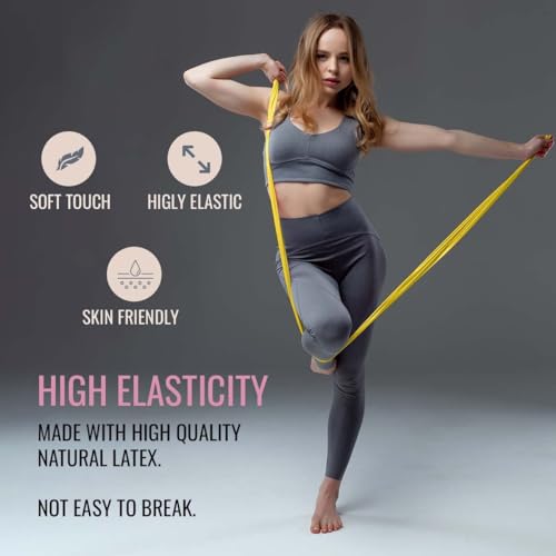 Image of Durafit Resistance Bands | Home Workout | Unisex | Toning | Exercise & Stretching | Mini Loop Bands | Pack of Multi-Color Bands (Resistance Band-B3-Pack of 5)