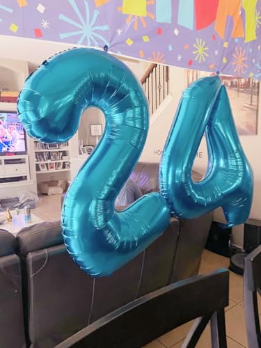 Image of Number 0 Balloon Birthday Decorations, 40In Light Blue Balloons for Party | Eye-catching Appearance, Perfect Decorative Centerpieces, Convenient Self-sealing Structure, Widely for Various Occasions