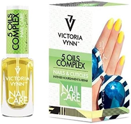 Nail Oil Care, 9ml - 5 Oils Complex for Nails & Cuticles - Natural Nourishment and Regeneration - Macadamia, Argan, Sweet Almond, Avocado, Jojoba