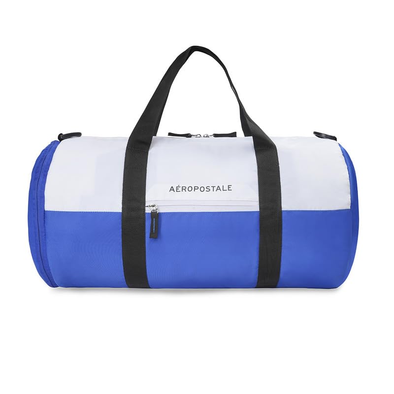 Image of Aeropostale Duo Unisex Polyester 38L Gym Bag Duffel - White