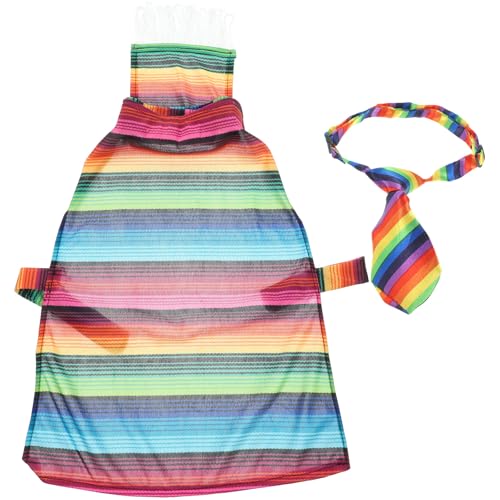 Disfraz Mexicano para Perros Poncho Multicolor Fiesta
