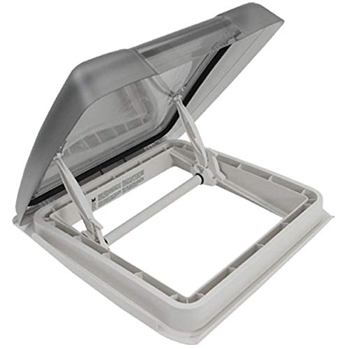 MPK VisionStar M pro II Lucernario per tetto in vetro trasparente colorato, da 40 x 40 cm, di colore bianco segnale