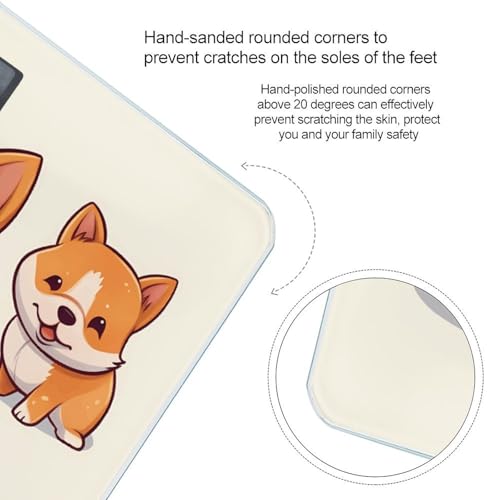 Báscula digital para baño con diseño de perro Shiba Inu 400 lb miniatura 4