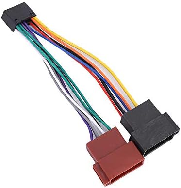 16 Pin Wiring Harness,Iso 16 Pin,Wire Cable Wiring Harness,16 Pin ISO Bus Female Harness Connector Adapter ISO Adapter Fits for Kenwood NC