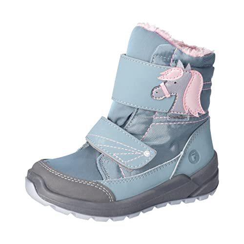 RICOSTA Chica Botas GAREI,Ancho: Normal (WMS),Plantilla Desmontable,Sympatex,Lavable,Zapatos para niños,Calientes,Azul (Arctic / 130),29 EU Cover