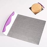 Cake Transfer Tool, Stainless Steel Pizza Transfer Shovel Moving Plate Cake Tray Cake Lifter Shovel Dough Cutter Pastry Baking Tool for Pie, Bread