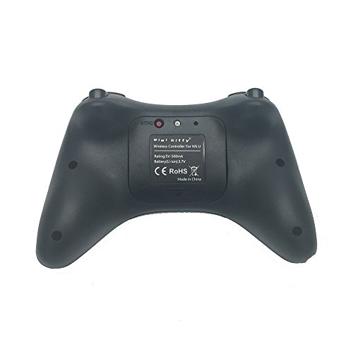 Mini Kitty Wireless Wii Pro Controller Black Classic Game Controller Gamepad Joypad Remote Compatible with Nintendo Wii U Rechargeable Dual Analog - Thumbnail 6