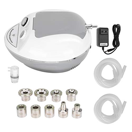 Máquina esfoliante facial com diferentes funções, máquina de microdermoabrasão, nove cabeças microcr