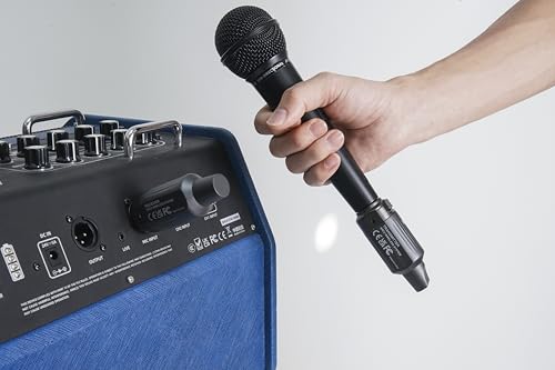 Sistema de microfone sem fio, adaptador Mic, receptor transmissor dinâmico, 7 canais, plugue XLR, UH
