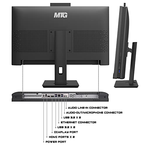 Image of Gaming All in one PC 24 inch FHD Touchscreen, MTG Yama, Intel Core i5 10th Gen, 8GB RAM, 480GB NVME, AMD RX 550 4GB DDR5 Graphics, Webcam, DVD RW, RGB Combo, Windows 11 Home
